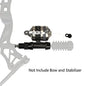 Bowfishing Spincast Reel with Adjustable Fishing Reel Seat for Right and Left Hand Use on Compound Bows - Wild Frontier Gear LLC