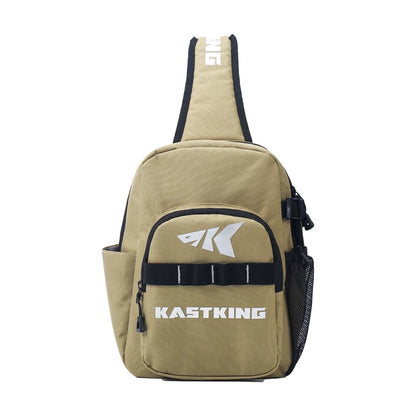 KastKing Bait Boss Fishing Sling Tackle Bag, Fishing Shoulder Backpack with Rod Holder, Cross Body Sling Bag