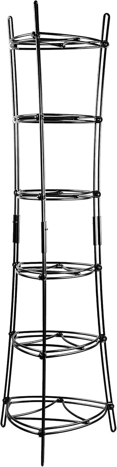 Lodge 6-Tier, Kitchen And Pantry Cast Iron Cookware Storage Organizing Tower, Steel Construction, Matte Black , 32.67"" X Wild Frontier Gear LLC