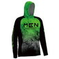 Summer Hooded Outdoor Long Sleeved Fishing Shirt UV Protection Fishing Shirt Men Breathable Quick Dry Sun Protection T-Shirts - Wild Frontier Gear LLC