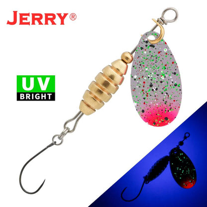 Jerry Spear Ultra-Lightweight Brass Spinnerbait Lures for Perch, Trout, and Bass Fishing - Wild Frontier Gear LLC