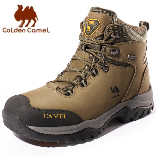 GOLDEN CAMEL Waterproof Hiking Shoes Men and Women Outdoor Anti-Slip Climbing Trekking Shoes for Men 2023 Leather Hiking Boots - Wild Frontier Gear LLC