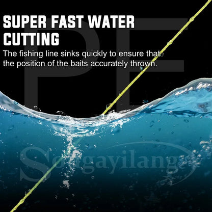 Sougayilang 4 Strands Braided Fishing Line 100M 300M Multifilament Carp Fishing Wire Fishing Accessories Durable PE Line Pesca