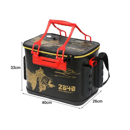 Portable Fishing Bucket Folding EVA Fishing Tackle Bag 6 Style Live Fish Box Fishing Tool Gear Accessories 36/40/45cm - Wild Frontier Gear LLC