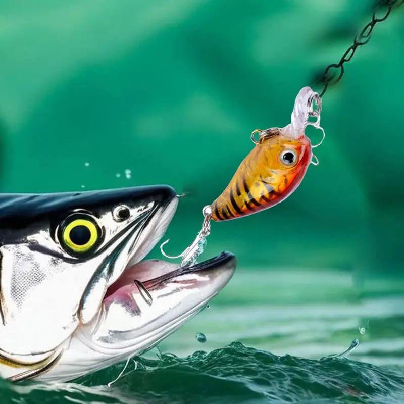 8-Piece Saltwater Crank Bait Set - Realistic Slow Sinking Fishing Lures for Freshwater and Saltwater Adventures - Wild Frontier Gear LLC