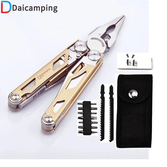 Daicamping DL30 Replaceable Part Knife Multi Tools Multi-tool Cutter EDC Multitool Survival Gear Plier  Folding Knives Wild Frontier Gear LLC