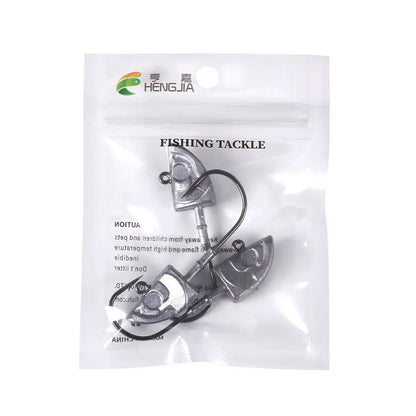 big jig head long hook heavy Triangle Head Hooks  fishing hook soft worm jig Lure Hook Jig Head Fishing Tackle