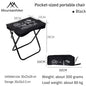 Mountainhiker camping portable folding stool ultra-light aluminum alloy storage chair mini fishing chair picnic light furniture - Wild Frontier Gear LLC