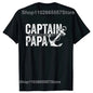 Captain Papa Pontoon Gift Sailor Fishing Boating T Shirts Summer Style Graphic Cotton Streetwear Short Sleeve Birthday T-shirt - Wild Frontier Gear LLC