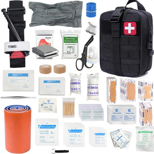 156 pcs 30 in 1 Home Outdoor Travel First Aid Kit, Camping, Boating, Hiking, Multifunctional Portable Mountaineering Kit Wild Frontier Gear LLC