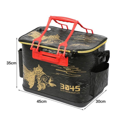 Portable Fishing Bucket Folding EVA Fishing Tackle Bag 6 Style Live Fish Box Fishing Tool Gear Accessories 36/40/45cm - Wild Frontier Gear LLC