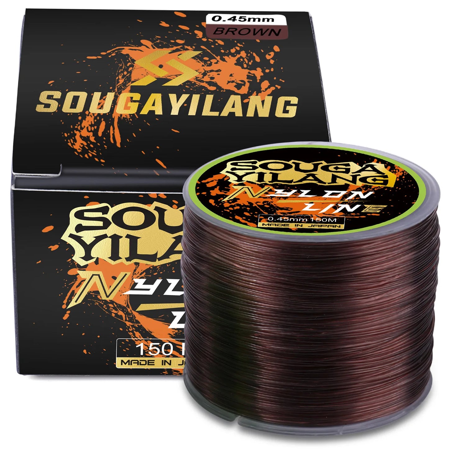 Sougayilang 5.2LB-31LB 150M Fishing Line Super Strong Transparent Nylon Fluorocarbon Fishing Multifilament Tackle