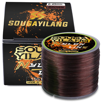 Sougayilang 5.2LB-31LB 150M Fishing Line Super Strong Transparent Nylon Fluorocarbon Fishing Multifilament Tackle