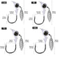 3pcs Jig Head Hook 3.5g 5g 7g 10g Fishing Hook Rotating Sequins Jig Lure Metal Spoons Hard Baits For Soft Worm Fishing Tackle
