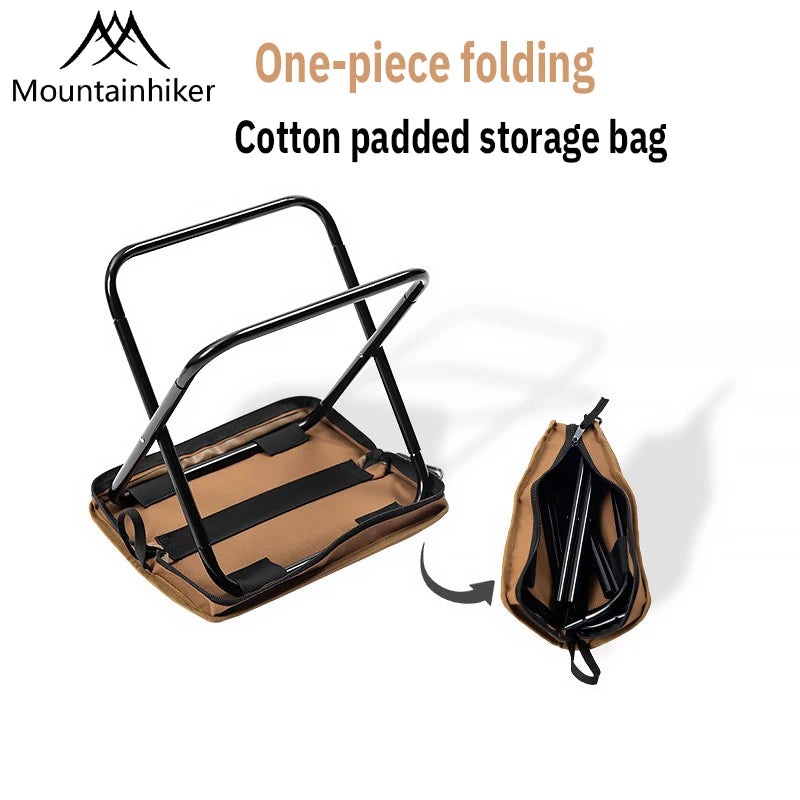 Mountainhiker camping portable folding stool ultra-light aluminum alloy storage chair mini fishing chair picnic light furniture - Wild Frontier Gear LLC