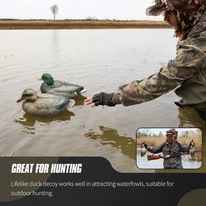 Hunting Floaters Floating Duck Decoy 3D Decoy Lure with Keel for Outdoor Hunting Fishing Accessories Realistic Bird Float