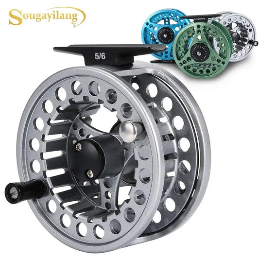 Sougayilang Premium Fly Fishing Reel 5/6 7/8 - High-Performance Aluminum Alloy with 11kg Max Drag for Lake and River Fishing - Wild Frontier Gear LLC