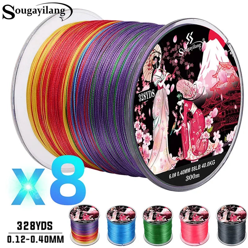 Sougayilang Braided Fishing Line X8 – High-Strength Multifilament PE Line for Freshwater & Saltwater