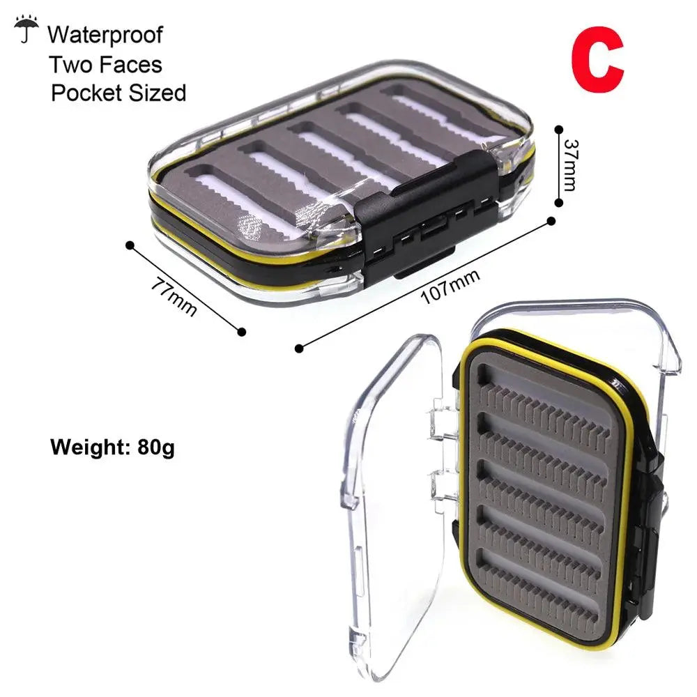 Vampfly Waterproof Fishing Fly Box Nymph Dry Fly Streamer Tube Fly Trout Salmon Fishing Flies Hook Accessory Tackle Box - Wild Frontier Gear LLC