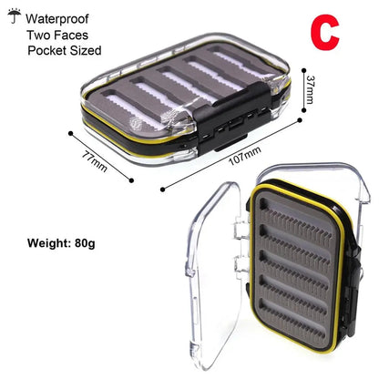 Vampfly Waterproof Fishing Fly Box Nymph Dry Fly Streamer Tube Fly Trout Salmon Fishing Flies Hook Accessory Tackle Box - Wild Frontier Gear LLC