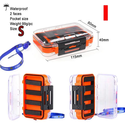 Vampfly Waterproof Fishing Fly Box Nymph Dry Fly Streamer Tube Fly Trout Salmon Fishing Flies Hook Accessory Tackle Box - Wild Frontier Gear LLC