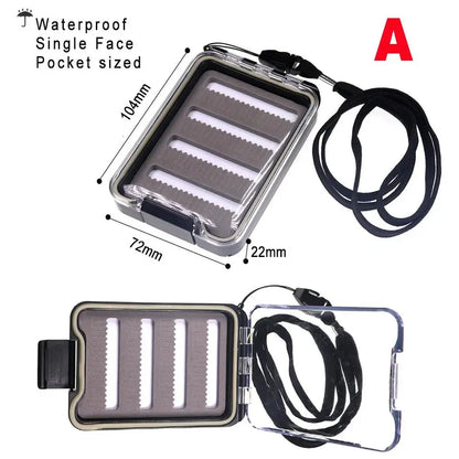Vampfly Waterproof Fishing Fly Box Nymph Dry Fly Streamer Tube Fly Trout Salmon Fishing Flies Hook Accessory Tackle Box - Wild Frontier Gear LLC
