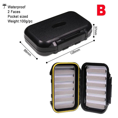 Vampfly Waterproof Fishing Fly Box Nymph Dry Fly Streamer Tube Fly Trout Salmon Fishing Flies Hook Accessory Tackle Box - Wild Frontier Gear LLC