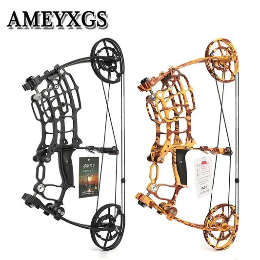 Versatile Archery Compound Bow 30-70lbs with Steel Ball and Arrow Compatibility for Fishing and Hunting - Wild Frontier Gear LLC