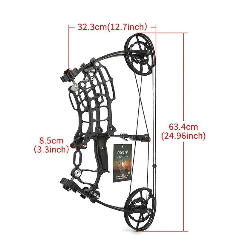 Versatile Archery Compound Bow 30-70lbs with Steel Ball and Arrow Compatibility for Fishing and Hunting - Wild Frontier Gear LLC