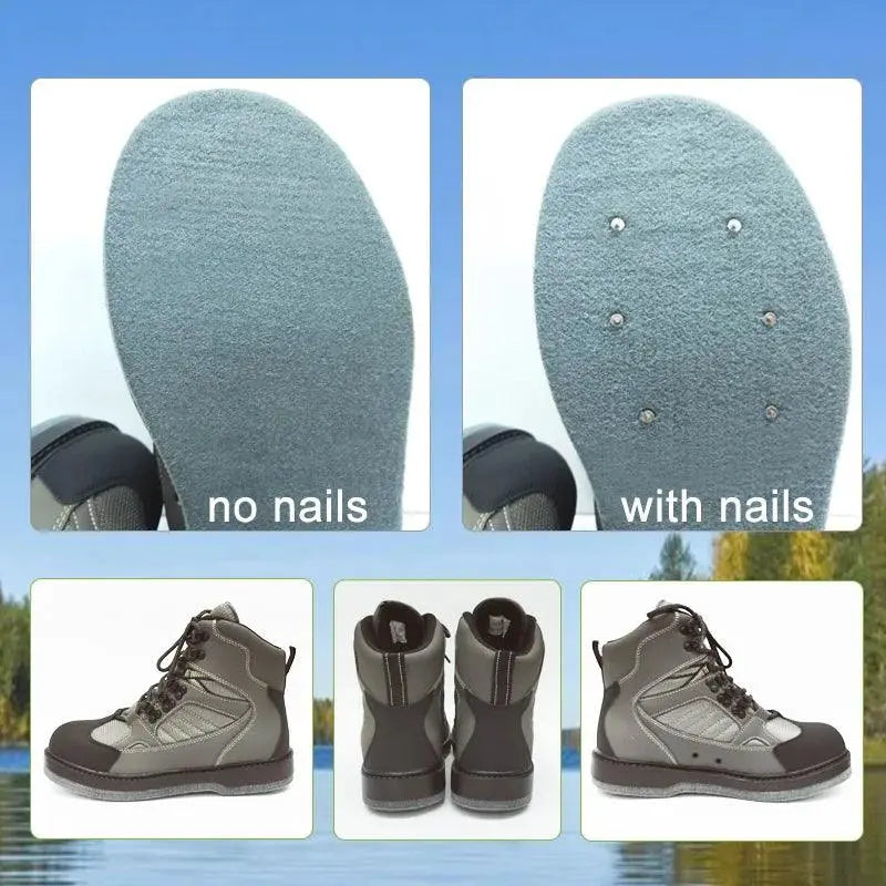 Waterproof Fly Fishing Waders and Felt Sole Shoes for Upstream Rock Fishing and Hunting - Wild Frontier Gear LLC