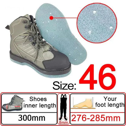Waterproof Fly Fishing Waders and Felt Sole Shoes for Upstream Rock Fishing and Hunting - Wild Frontier Gear LLC