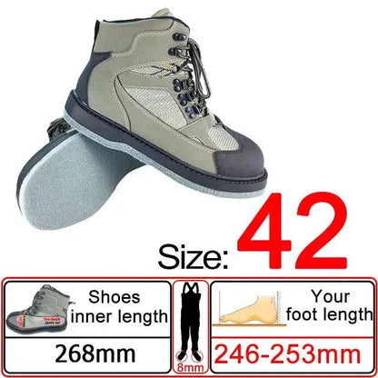 Waterproof Fly Fishing Waders and Felt Sole Shoes for Upstream Rock Fishing and Hunting - Wild Frontier Gear LLC