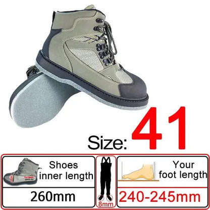 Waterproof Fly Fishing Waders and Felt Sole Shoes for Upstream Rock Fishing and Hunting - Wild Frontier Gear LLC
