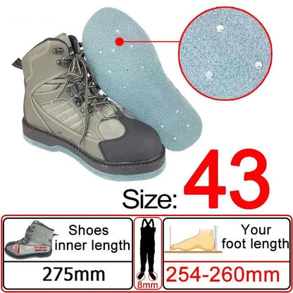 Waterproof Fly Fishing Waders and Felt Sole Shoes for Upstream Rock Fishing and Hunting - Wild Frontier Gear LLC