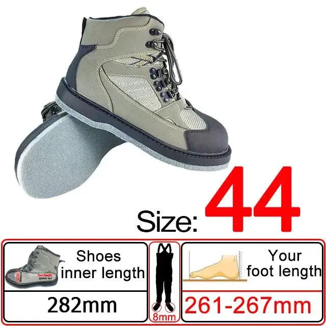 Waterproof Fly Fishing Waders and Felt Sole Shoes for Upstream Rock Fishing and Hunting - Wild Frontier Gear LLC