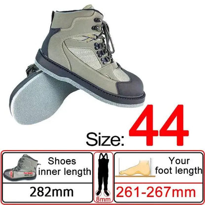 Waterproof Fly Fishing Waders and Felt Sole Shoes for Upstream Rock Fishing and Hunting - Wild Frontier Gear LLC