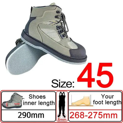 Waterproof Fly Fishing Waders and Felt Sole Shoes for Upstream Rock Fishing and Hunting - Wild Frontier Gear LLC