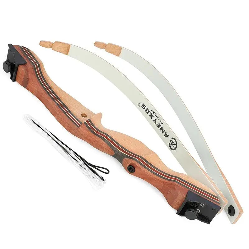 Youth Archery Recurve Bow 10-20lbs Right Hand 48/54 Inch Maple Wood for Beginners Training and Target Practice - Wild Frontier Gear LLC