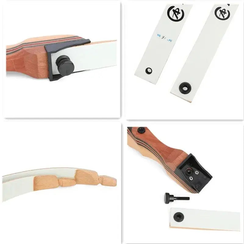 Youth Archery Recurve Bow 10-20lbs Right Hand 48/54 Inch Maple Wood for Beginners Training and Target Practice - Wild Frontier Gear LLC