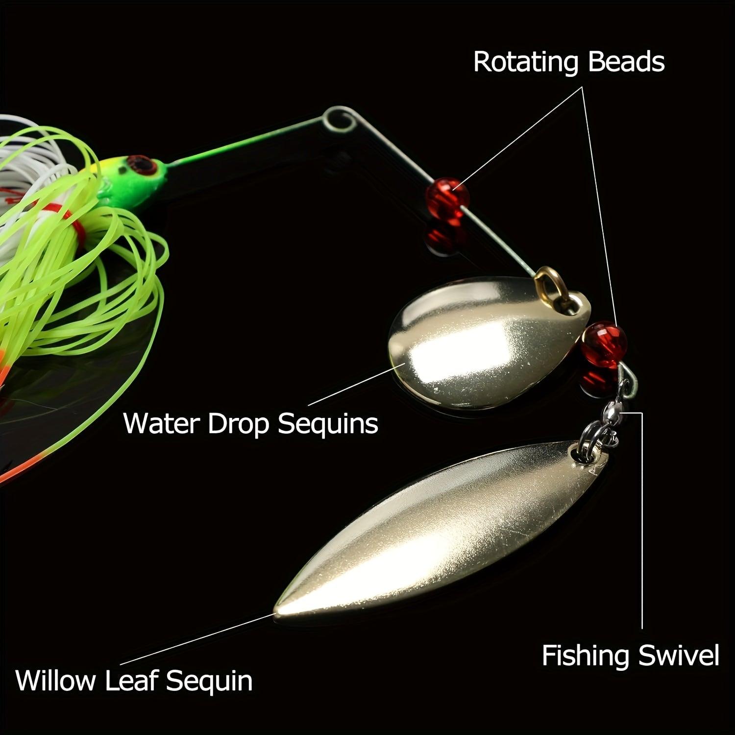 Goture Bass Fishing Lure Spinner Baits Kit - 10/15pcs Hard/Soft Buzzbaits for Freshwater and Saltwater Fishing - Wild Frontier Gear LLC